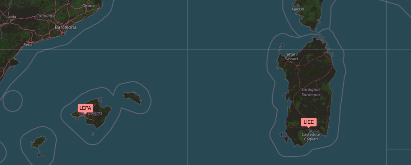 Etappe 0 // LIEE – LEPA // Cagliari – Palma de Mallorca